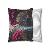 Floral Waterfall Garden Pillowcase