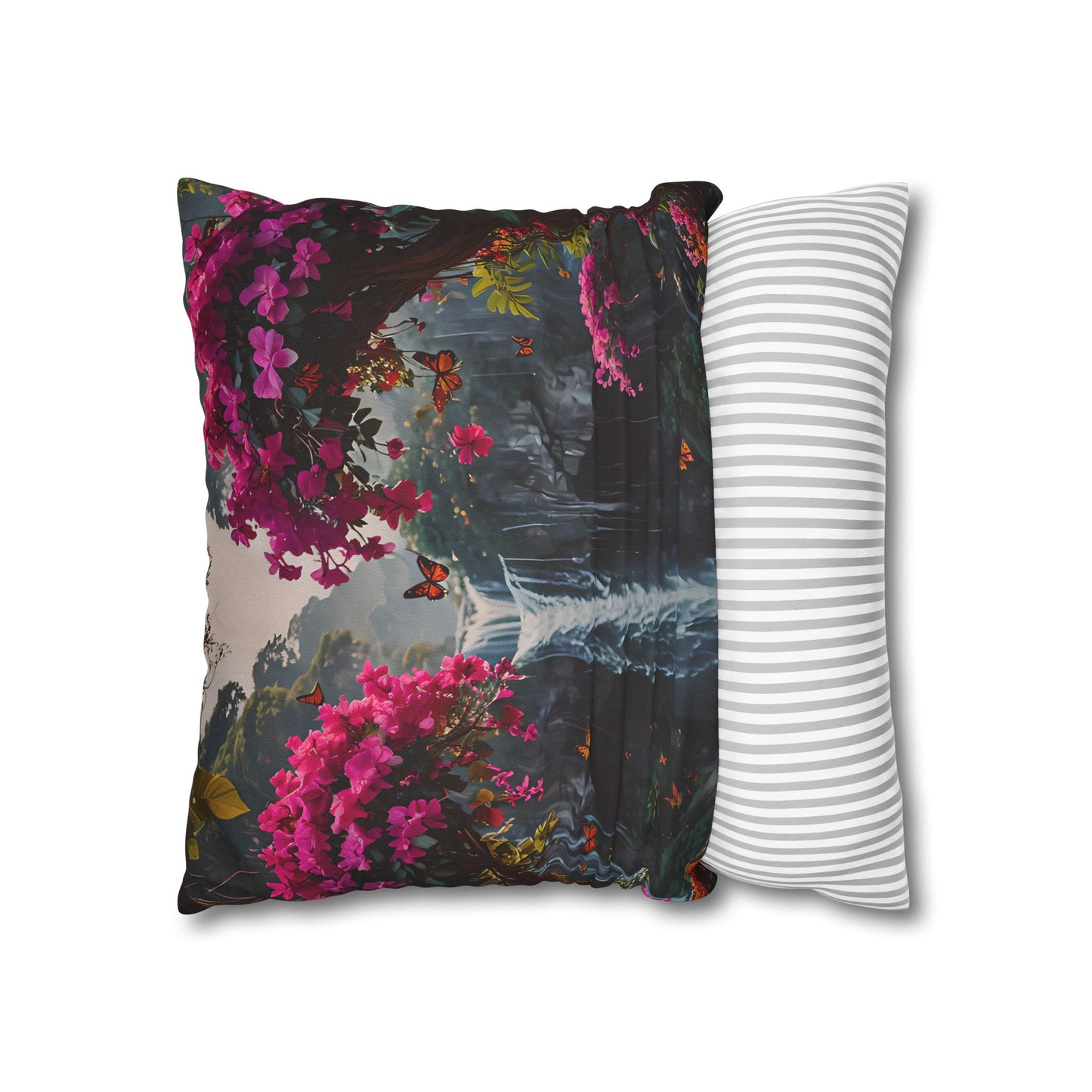 Floral Waterfall Garden Pillowcase