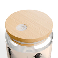 Retro Acoustic Guitar Sipper Glass