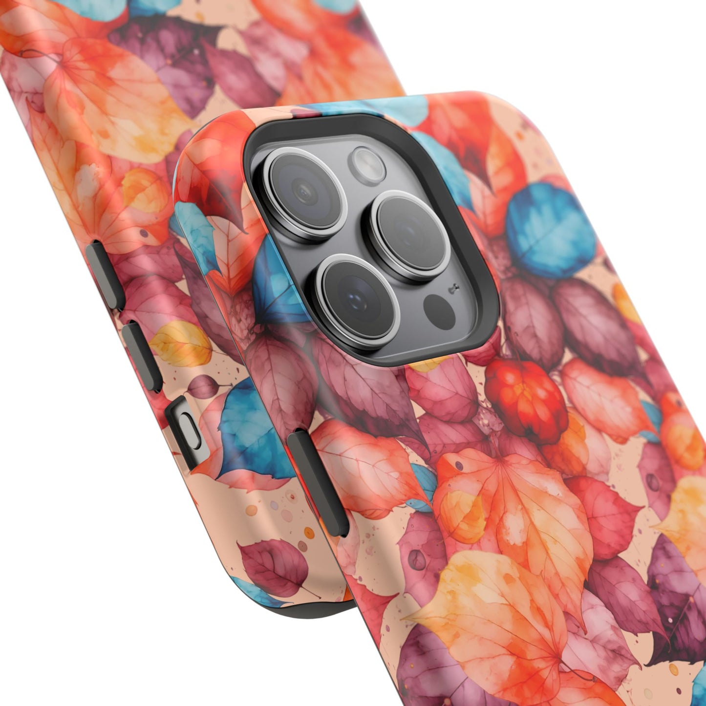 Watercolor Autumn Leaves Magnetic Phone Case