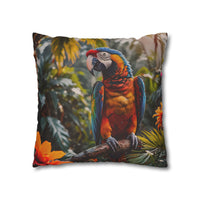 Tropical Macaw Decorative Pillowcase