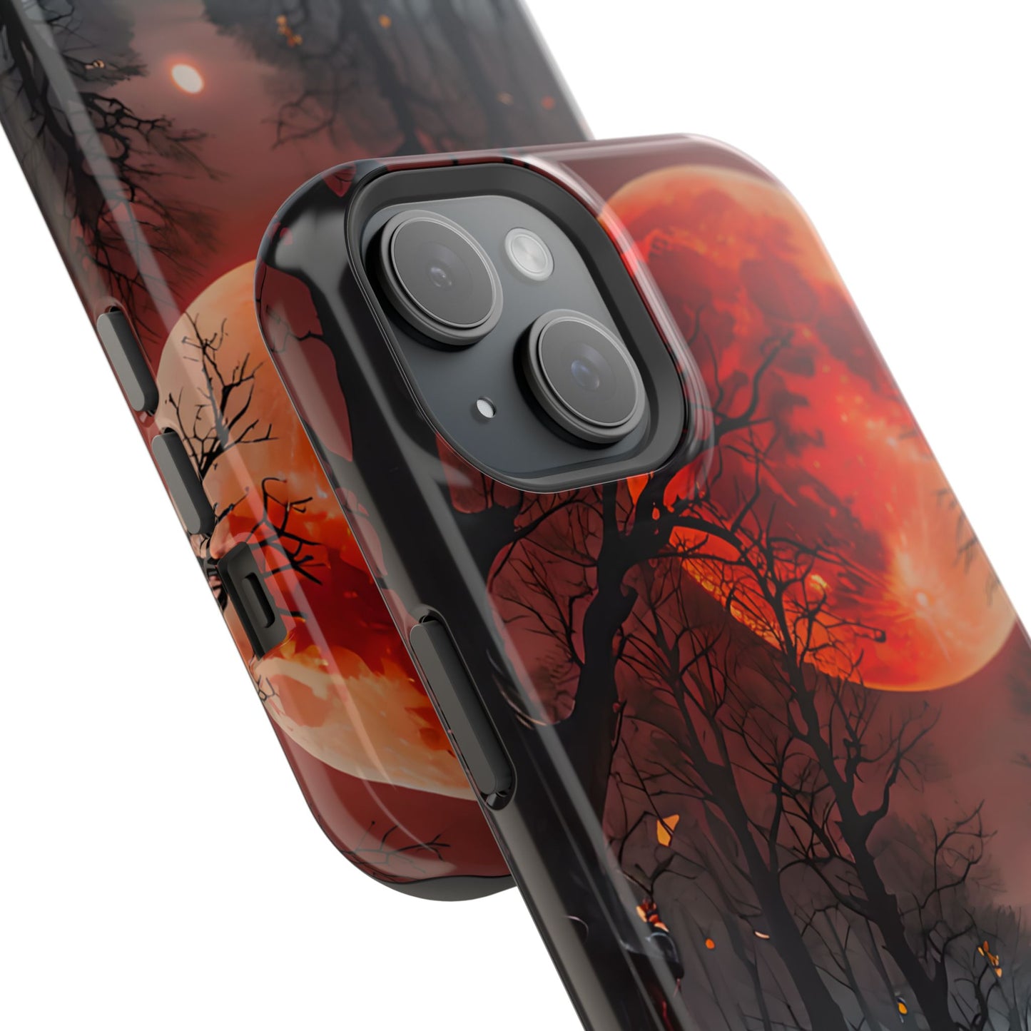 Red Moon Forest Magnetic Phone Case