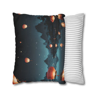 Bohemian Serene Lanterns Square Pillow Cover