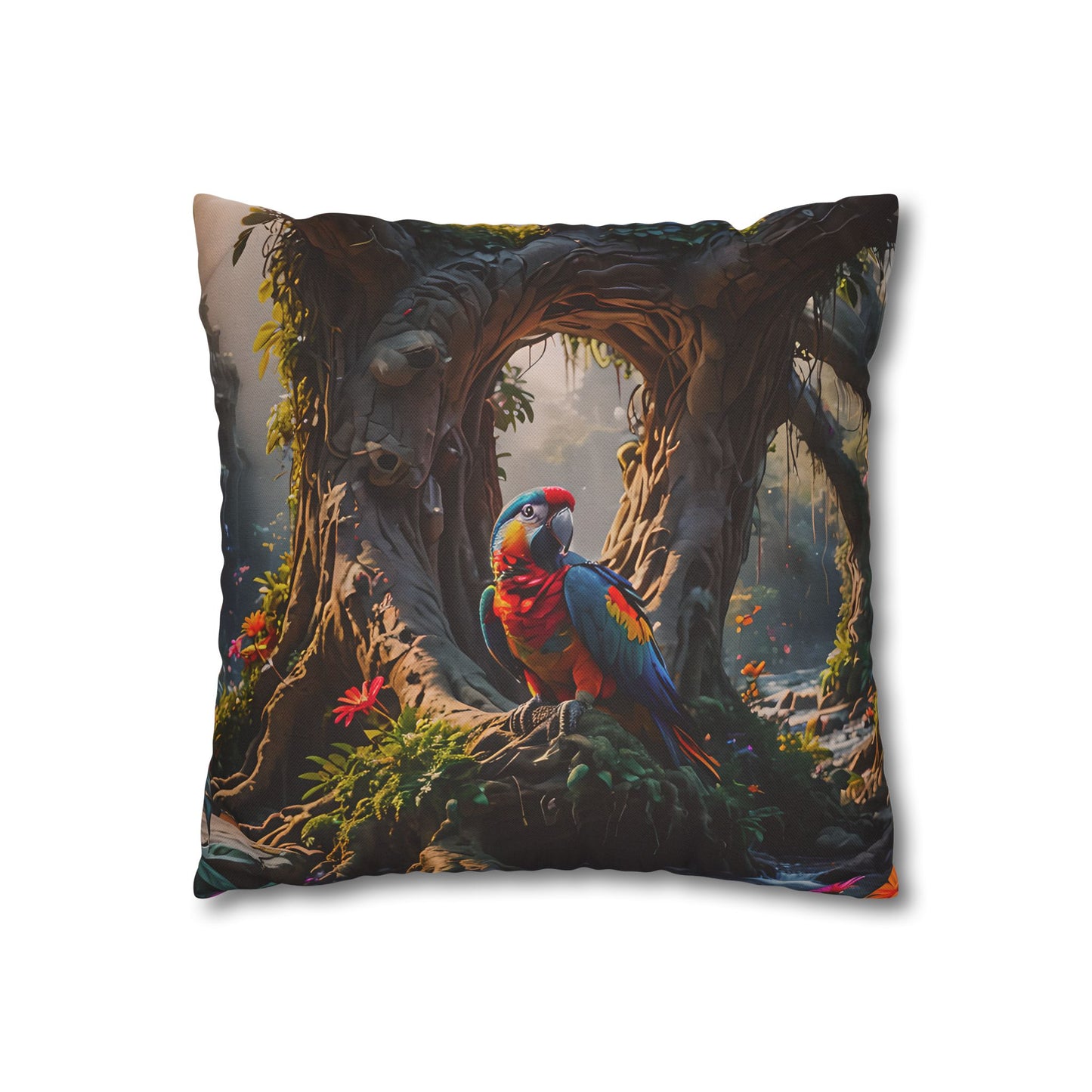 Tropical Paradise Parrot Pillowcase