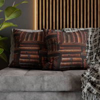 Rare Books on Book Shelf Pillow Cover