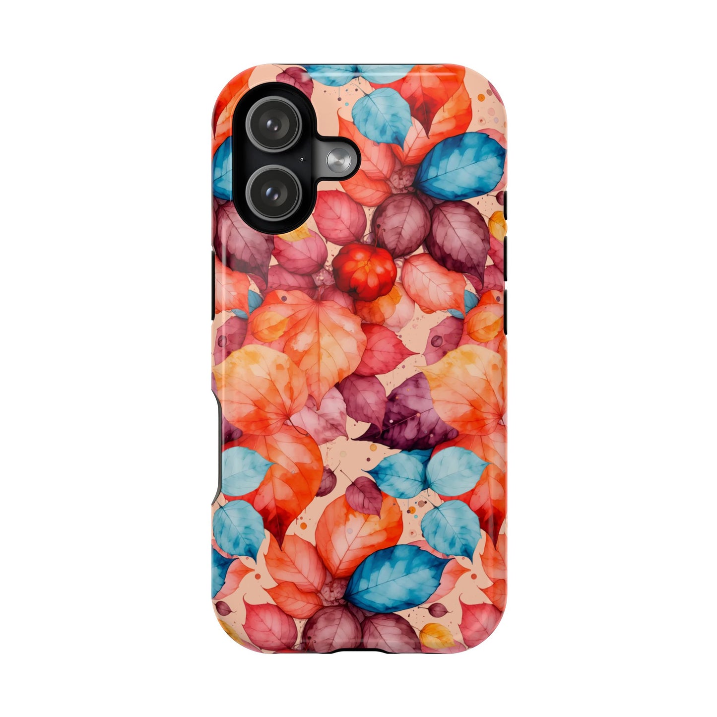 Watercolor Autumn Leaves Magnetic Phone Case