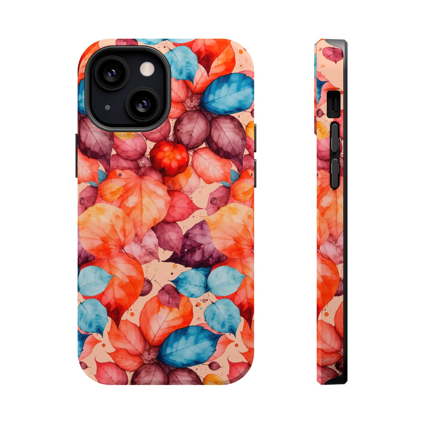 Watercolor Autumn Leaves Magnetic Phone Case