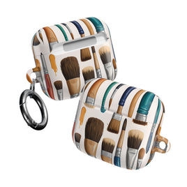 Artistic Paintbrush Pattern AirPods Case