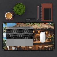 Tropical Island Beach Bar Desk Mat