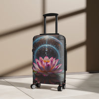 Pink Lotus Flower Cabin Suitcase