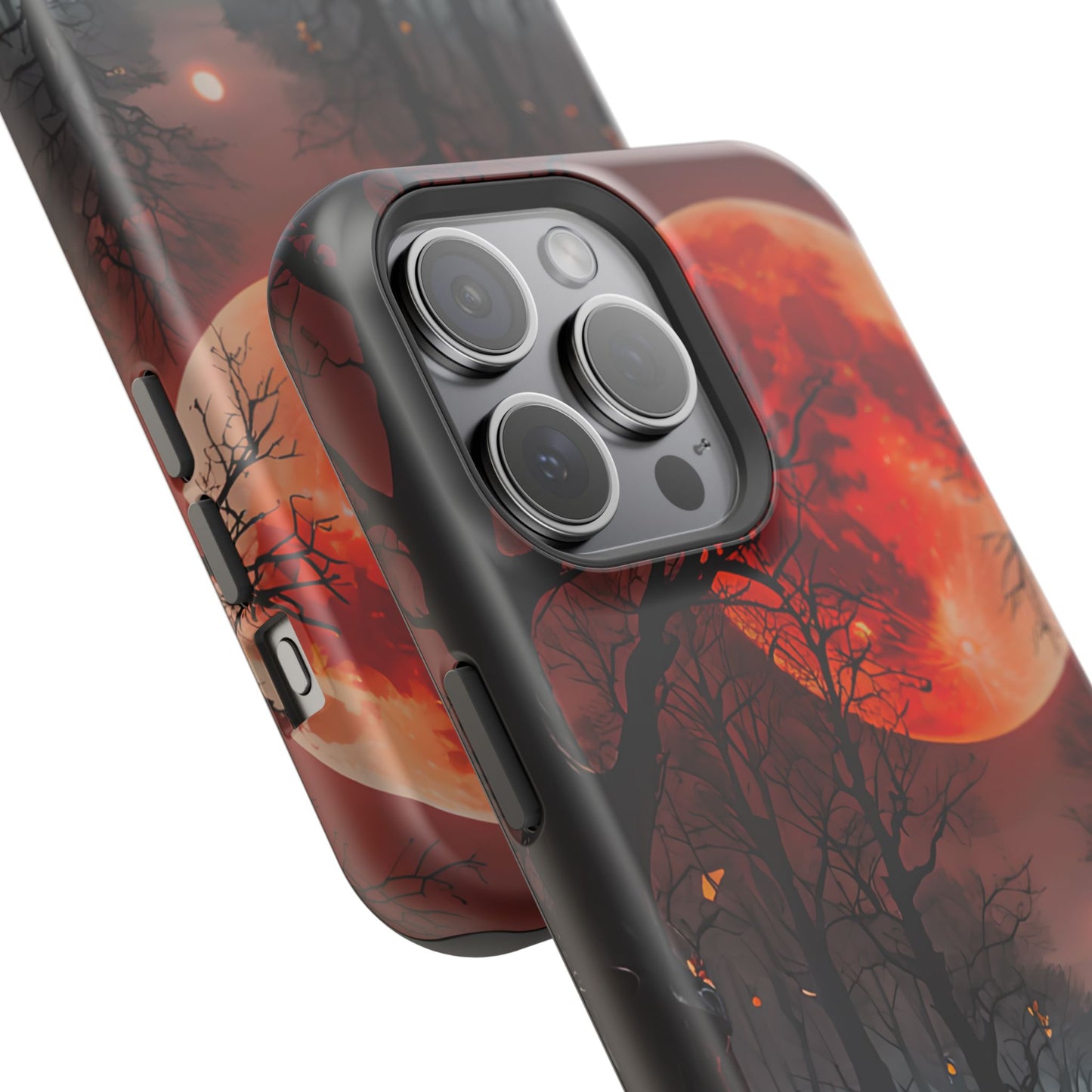 Red Moon Forest Magnetic Phone Case