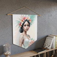 Tropical Bride Pennant Wall Decor