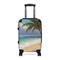 Palm Tree Seaside Cabin Suitcase