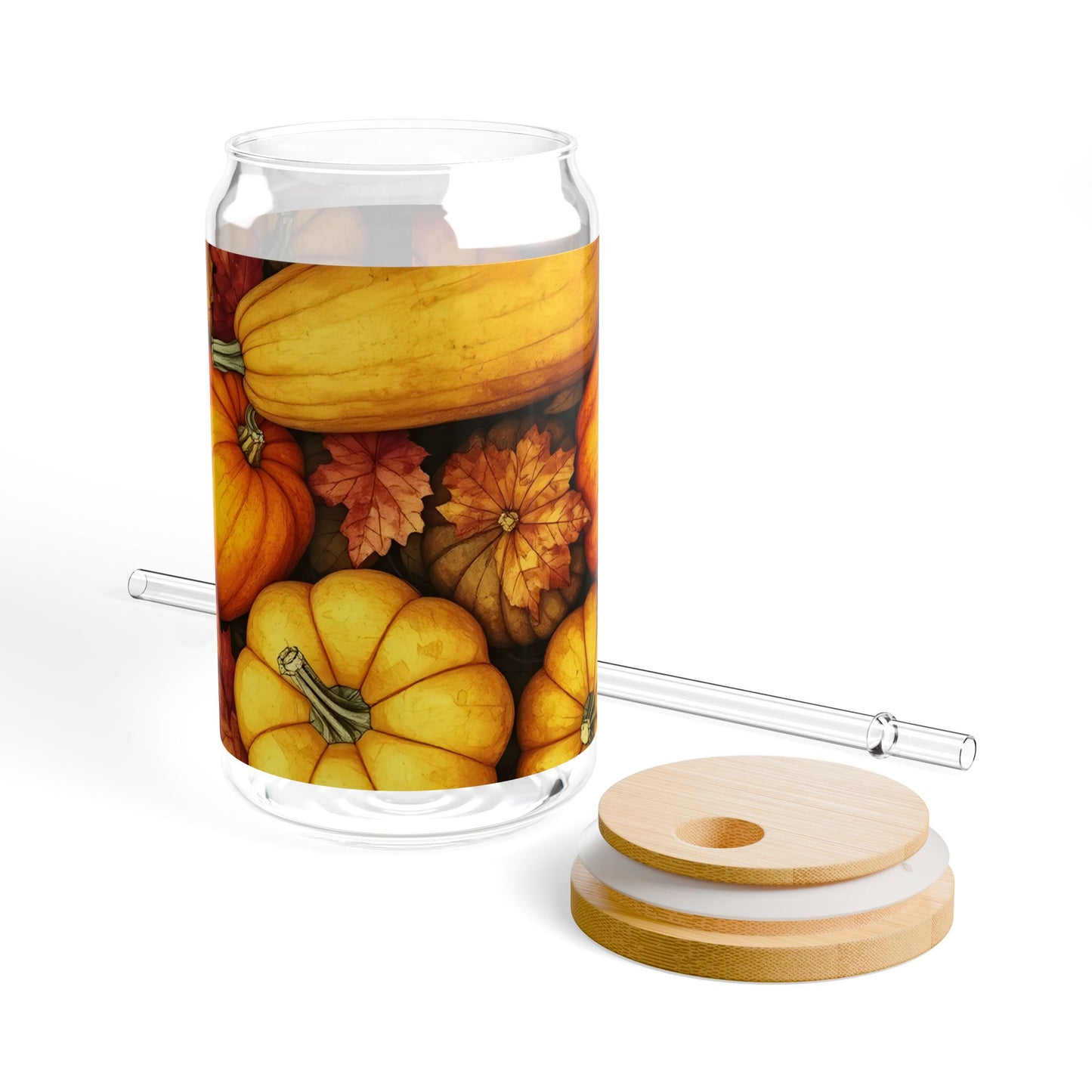 Pumpkin Harvest Sipper Glass