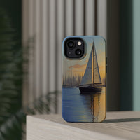 Watercolor Sailboat Magnetic Tough Phone Case