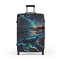 Bioluminescent Beach Cabin Suitcase
