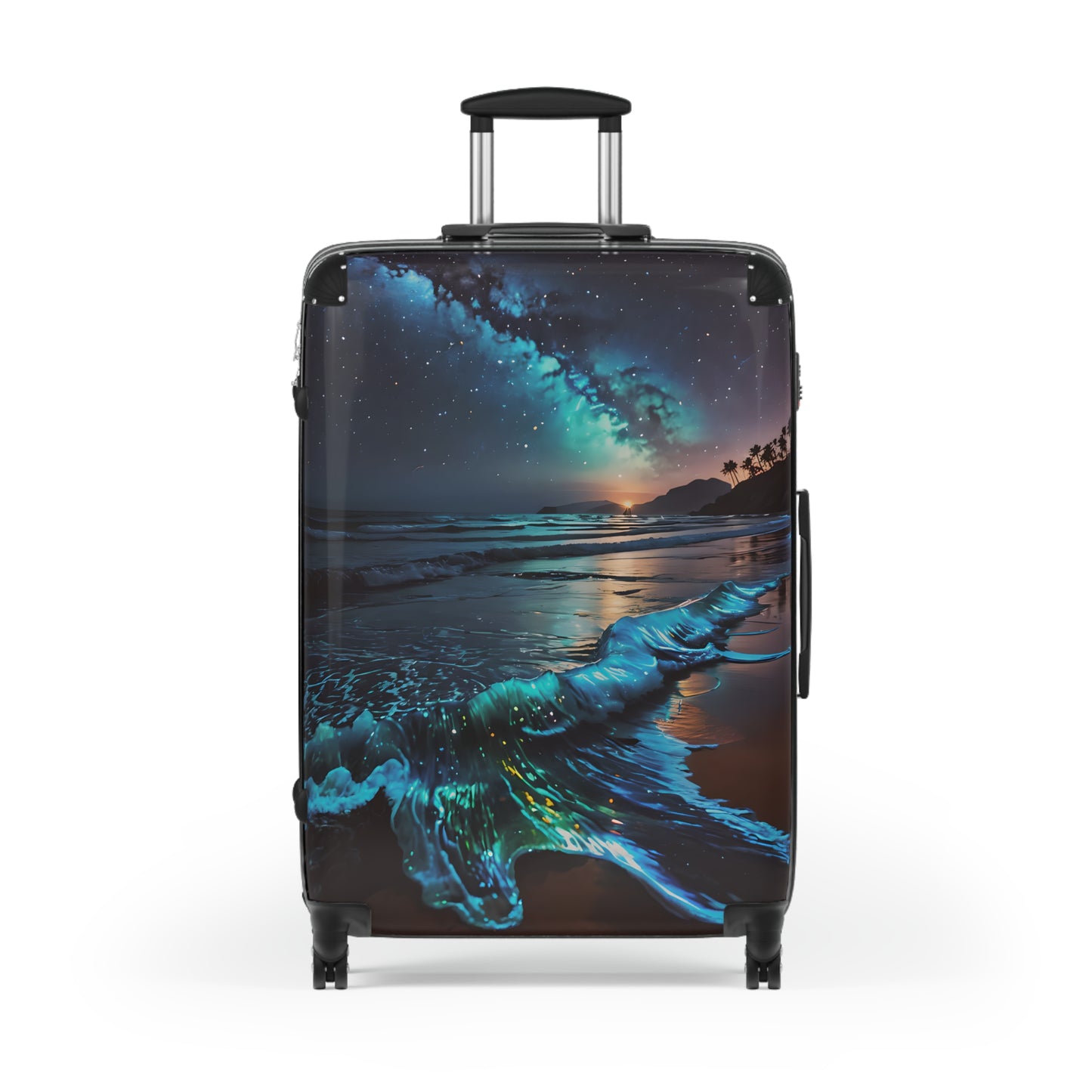 Bioluminescent Beach Cabin Suitcase
