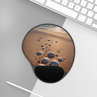 Coastal Beach with Sand Dollar Trail Mouse Pad