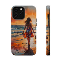 Beach Sunset Walk Magnetic Tough Phone Case