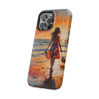 Beach Sunset Walk Magnetic Tough Phone Case