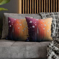Minimalist Art Field of Flowers Pillow Cover