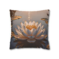 Lotus Waterlily Decorative Pillowcase