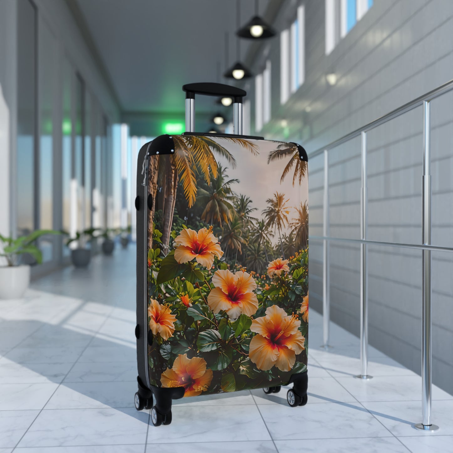 Yellow Hibiscus Cabin Suitcase