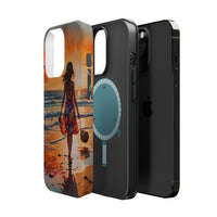 Beach Sunset Walk Magnetic Tough Phone Case