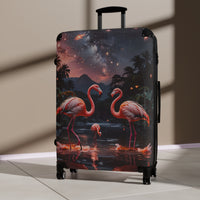 Flamingo Night Cabin Suitcase