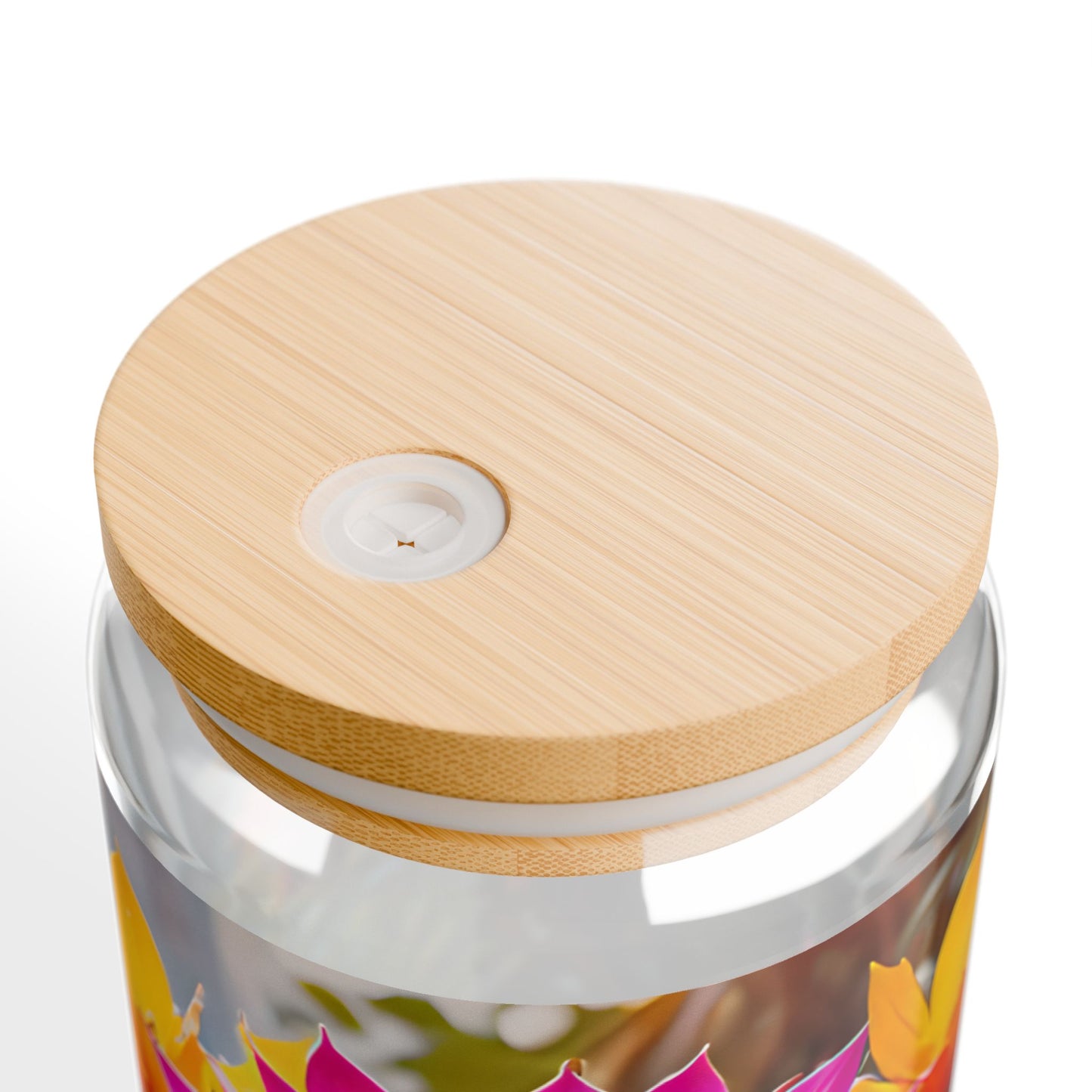 Colorful Sweet Floral Succulent Sipper Glass