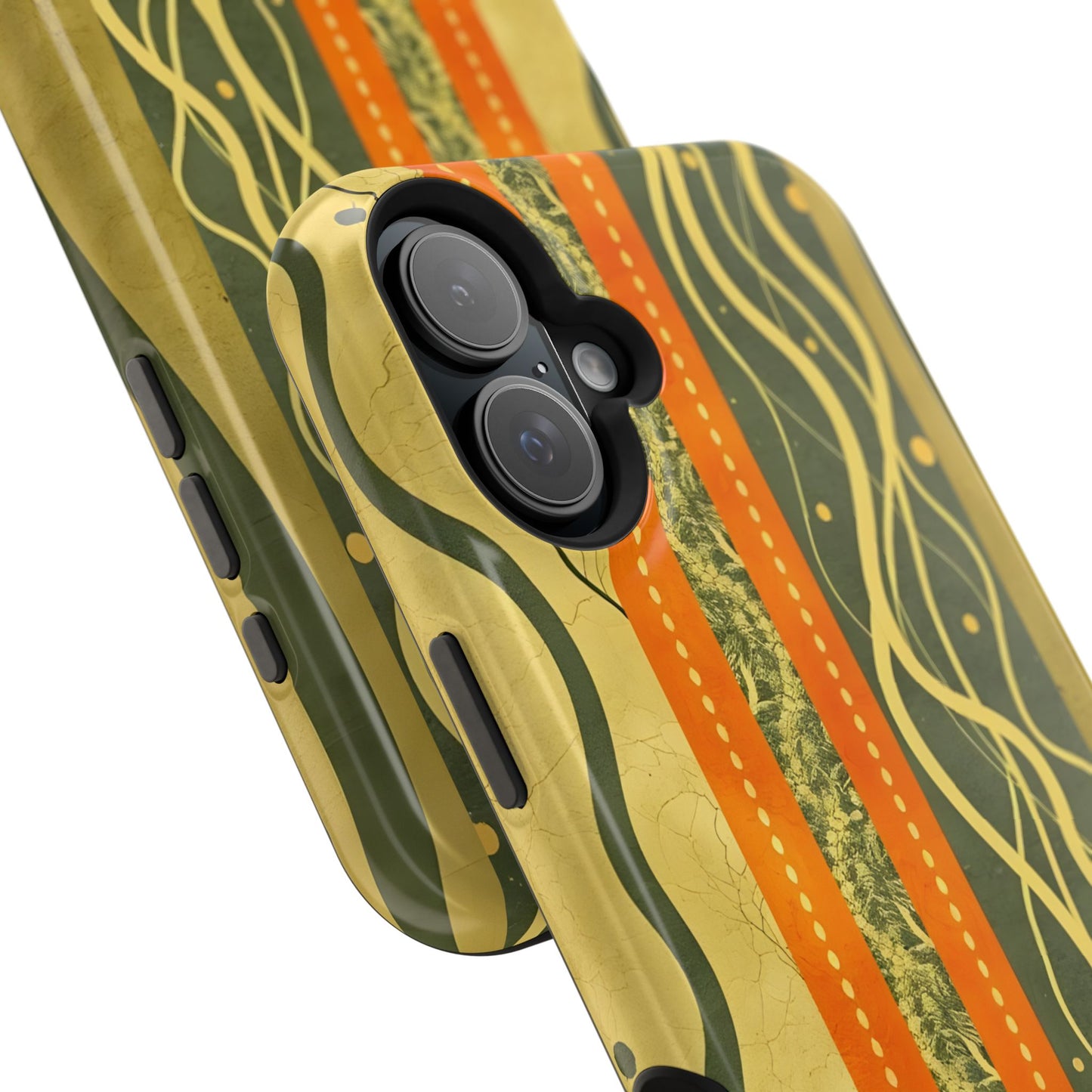 Autumn Colors Stripes Magnetic Phone Case