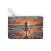 Beach Sunset Walk Mini Clutch Bag