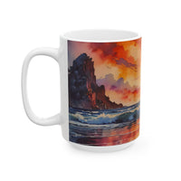 Sunset Surf Ceramic Mug