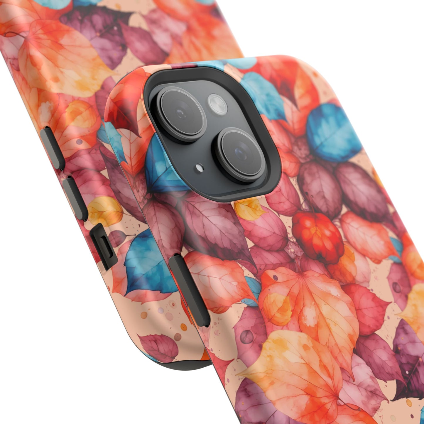 Watercolor Autumn Leaves Magnetic Phone Case