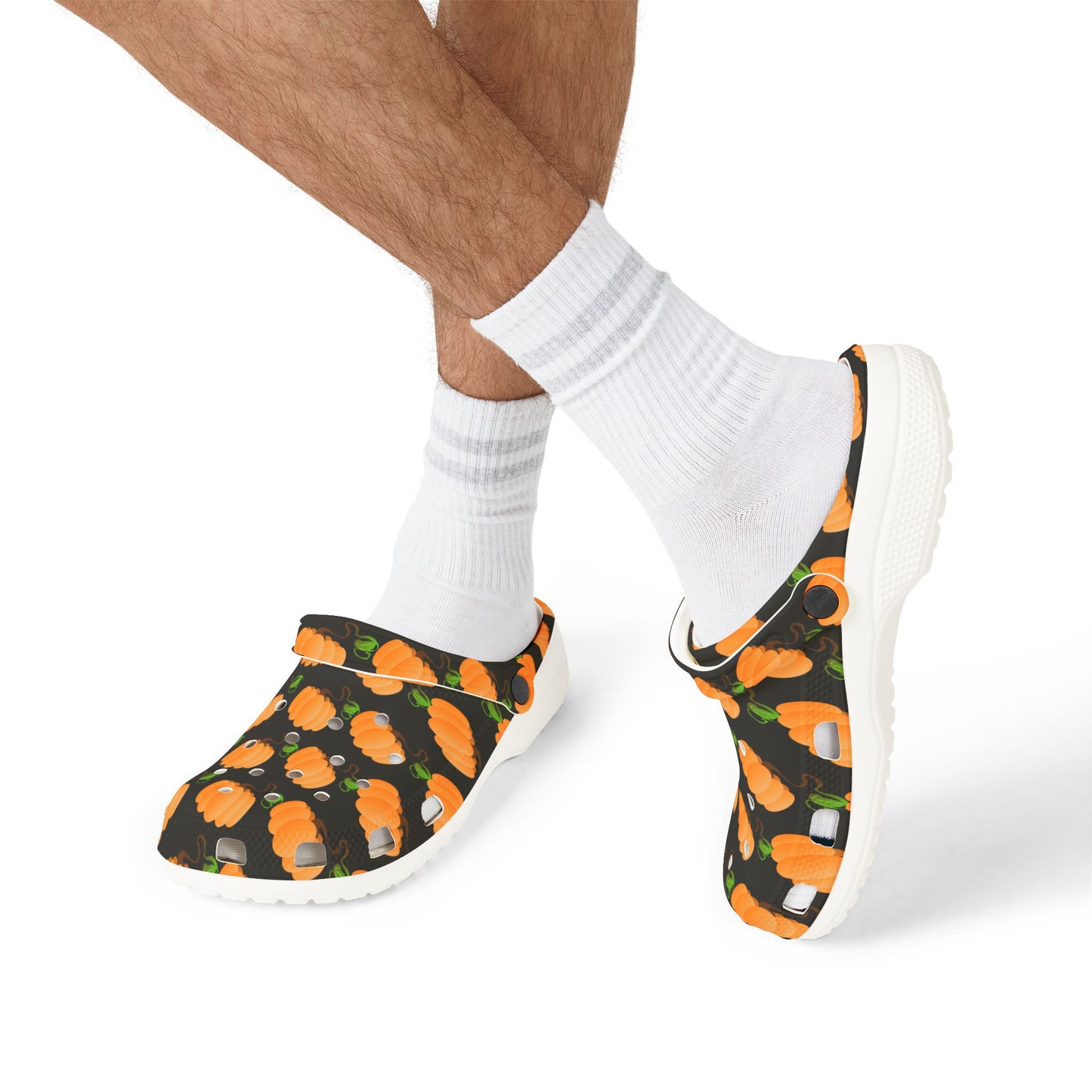 Halloween Pumpkin Pattern Clogs