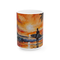 Sunset Surf Ceramic Mug