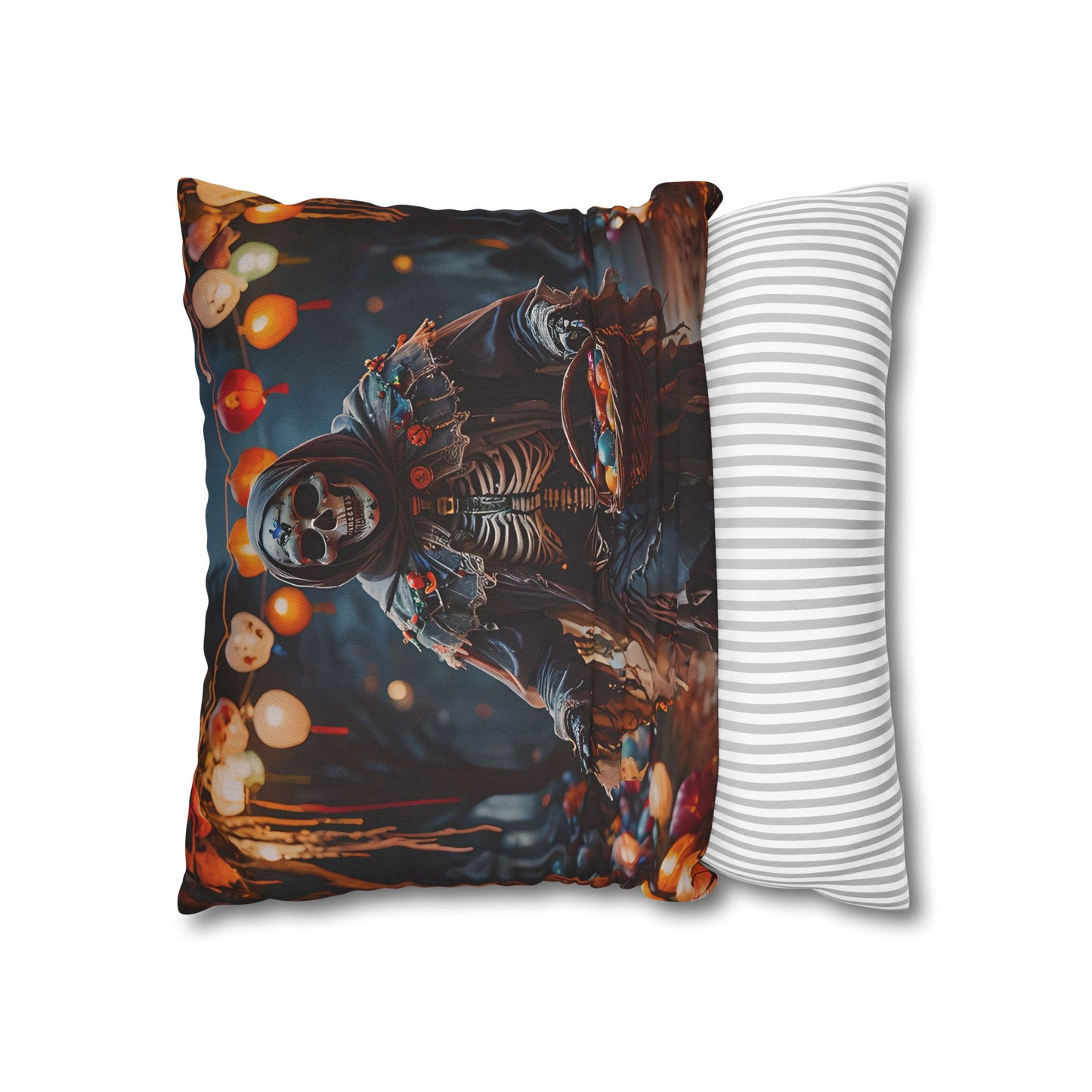 Spooky Grim Reaper Decorative Pillow Cover