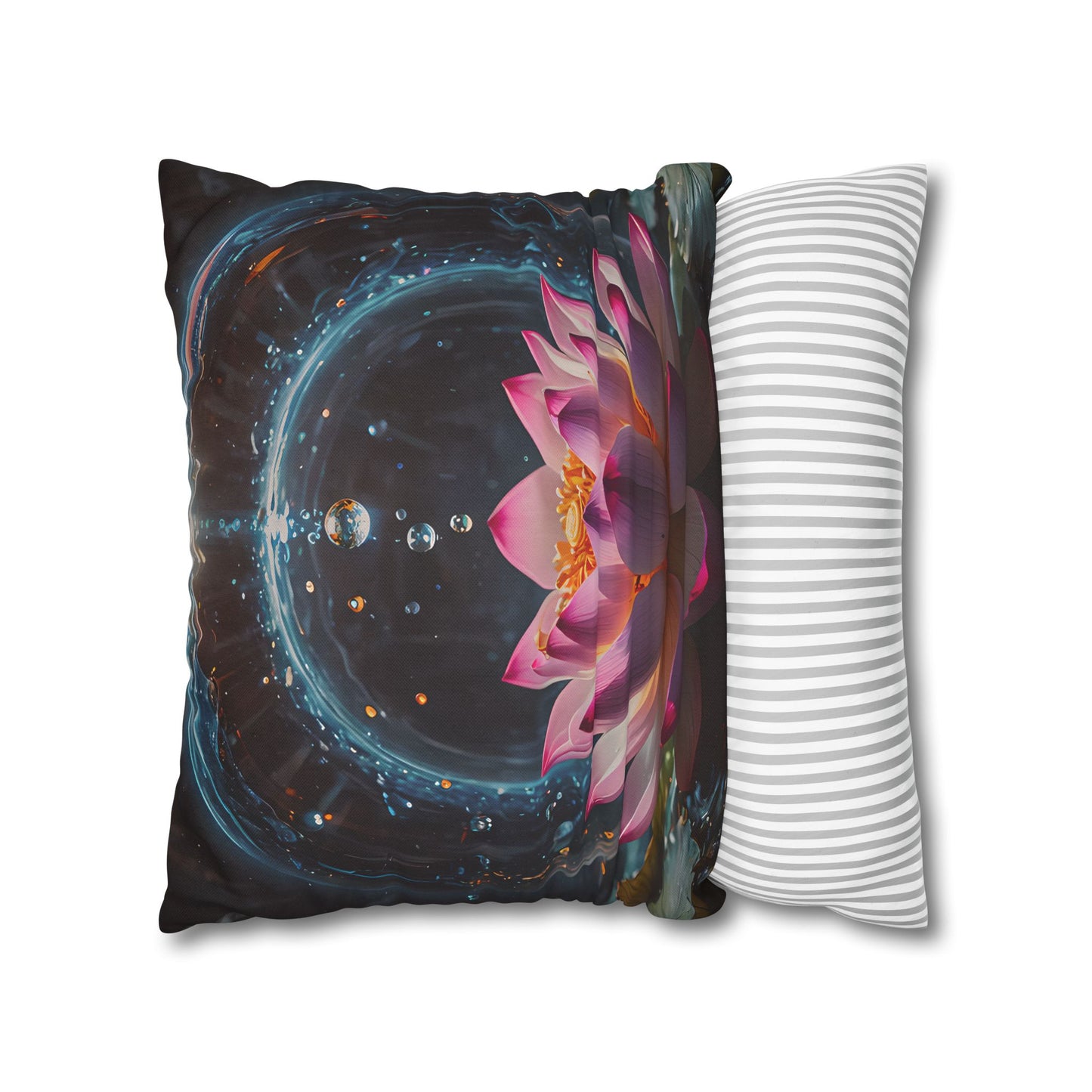 Lotus Waterdrop Decorative Pillowcase
