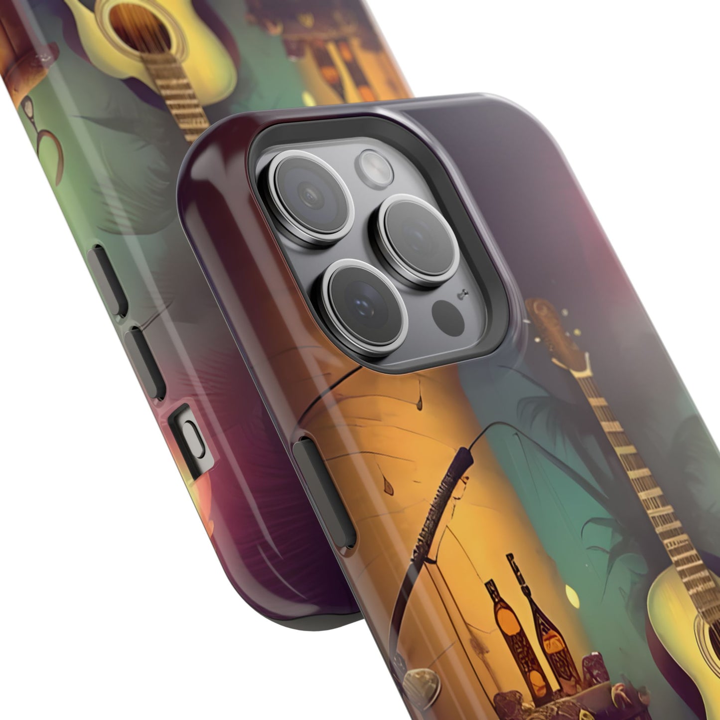 Acoustic Guitar & Skull Magnetic Phone Case