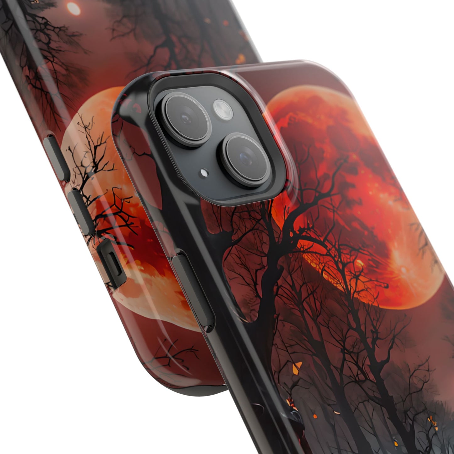 Red Moon Forest Magnetic Phone Case