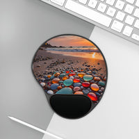 Colorful Sea Glass on the Beach Mouse Pad