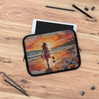 Sunset Beach Walk Laptop Sleeve
