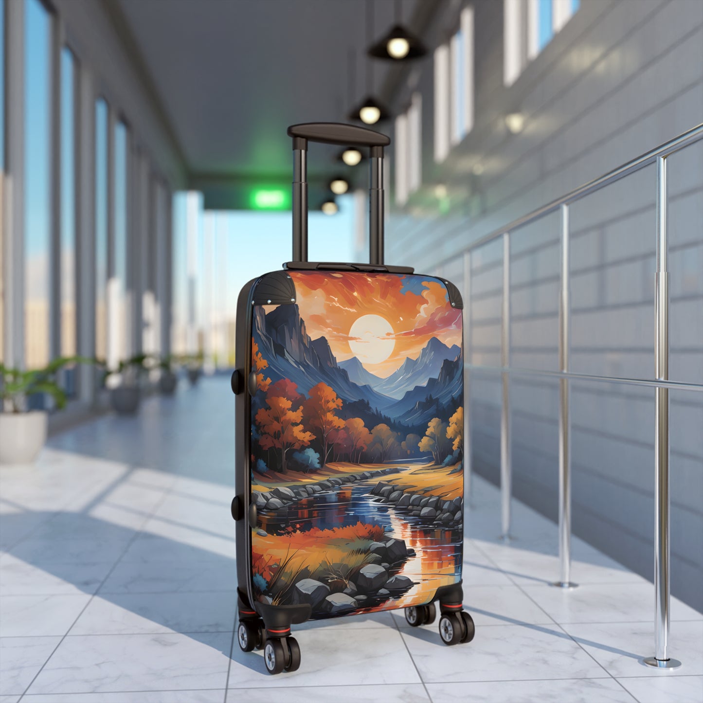 Scenic Mountain Adventure Travel Suitcase