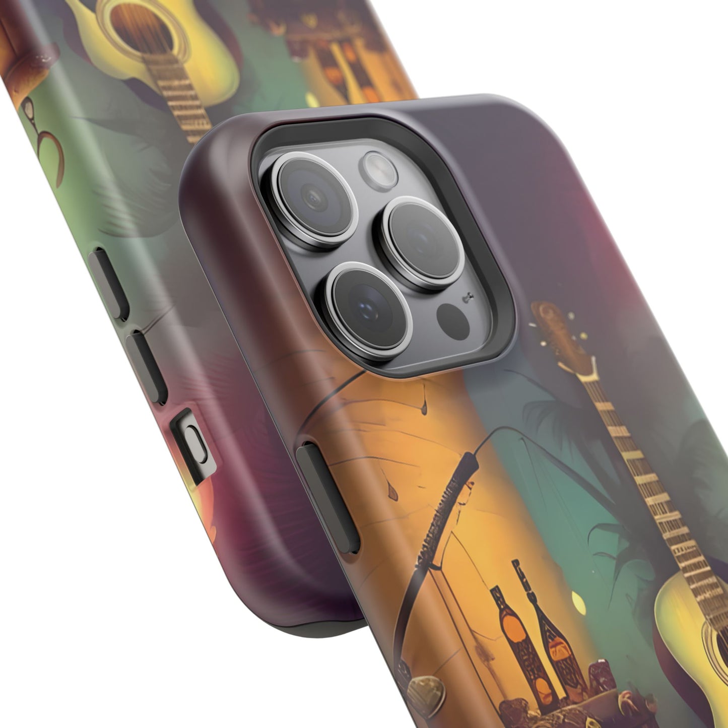 Acoustic Guitar & Skull Magnetic Phone Case