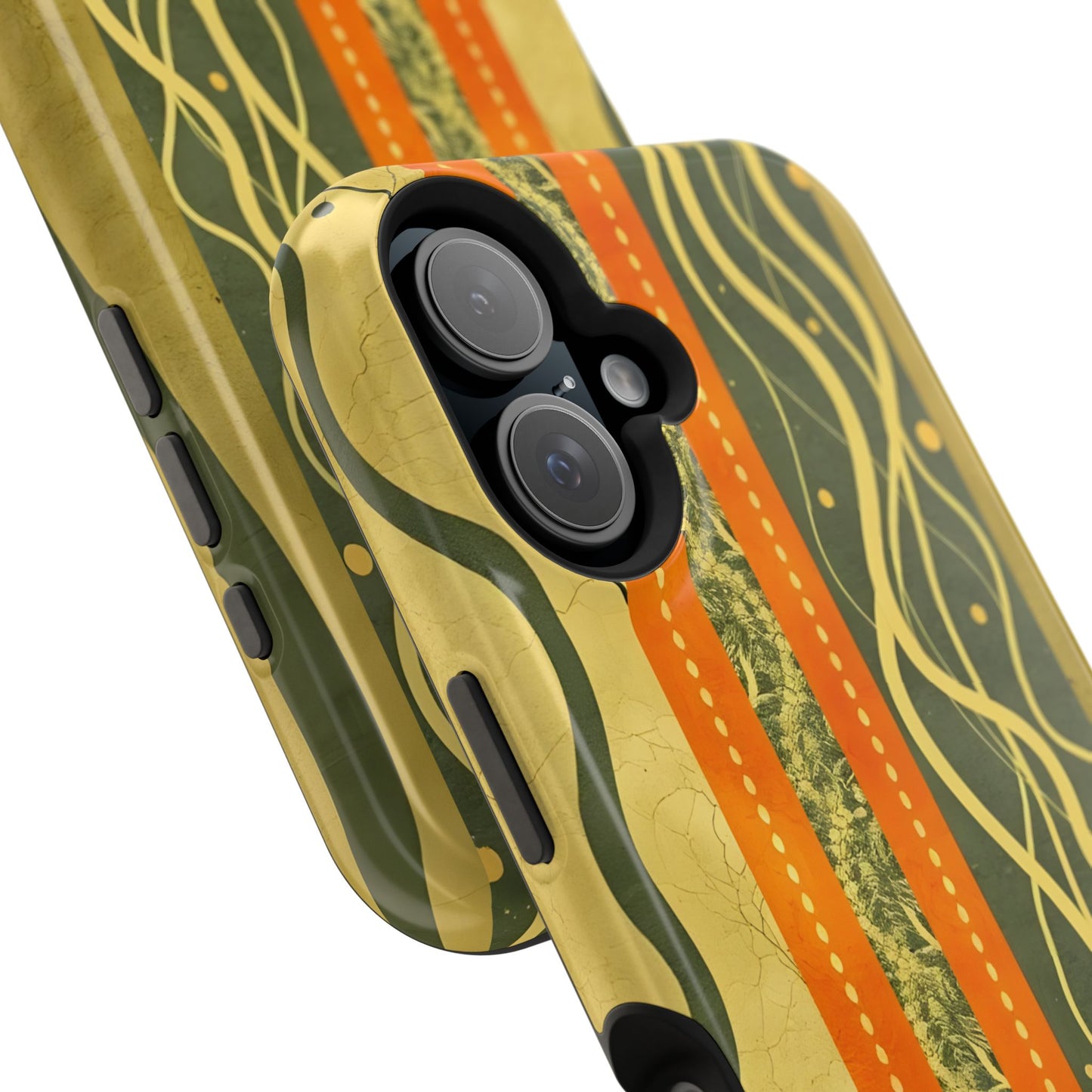 Autumn Colors Stripes Magnetic Phone Case