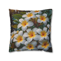 Plumeria Floral Decorative Pillowcase