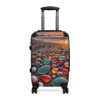 Colorful Sea Glass Cabin Suitcase