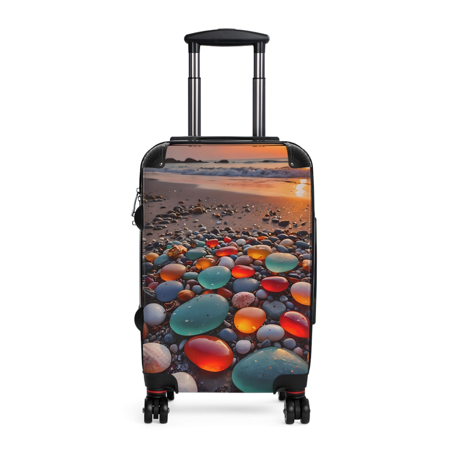 Colorful Sea Glass Cabin Suitcase