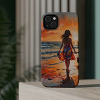 Beach Sunset Walk Magnetic Tough Phone Case