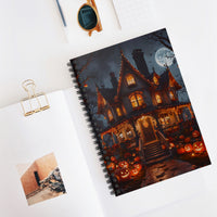 Halloween Haunted House Spiral Notebook